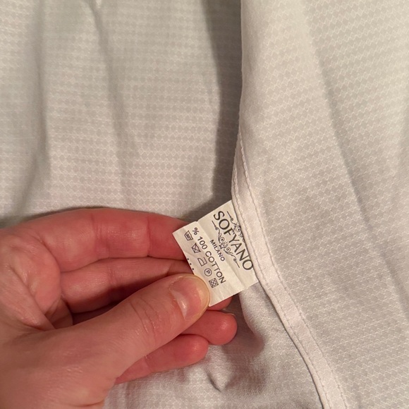 Milano Crisp White Dress Shirt - Picture 5 of 5